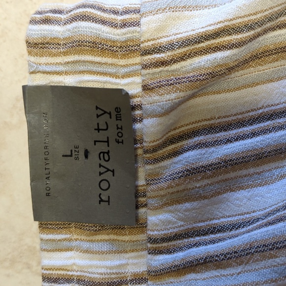 Lightweight Linen Striped Skort - Picture 4 of 4